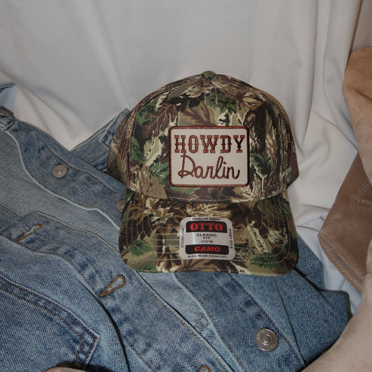 HOWDY DARLIN CAMO HAT